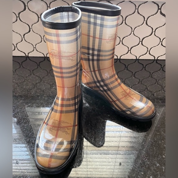 Burberry Rain Boots - Picture 1 of 7
